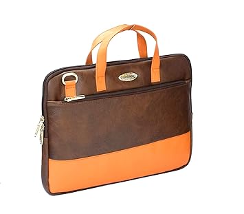 Widnes 15.6 Synthetic Smart Messenger Shoulder Brown Laptop Sleeve Tote Bag