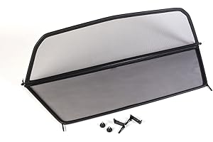 Wind Deflector for BMW E46 (2000-2007) - Foldable - with Quick Release Fastener - Black | Windstop | Wind Blocker