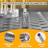 Tinshow Carbide Die Grinder Bits Set 2 Pcs High Speed Double Cut Tungsten view 3