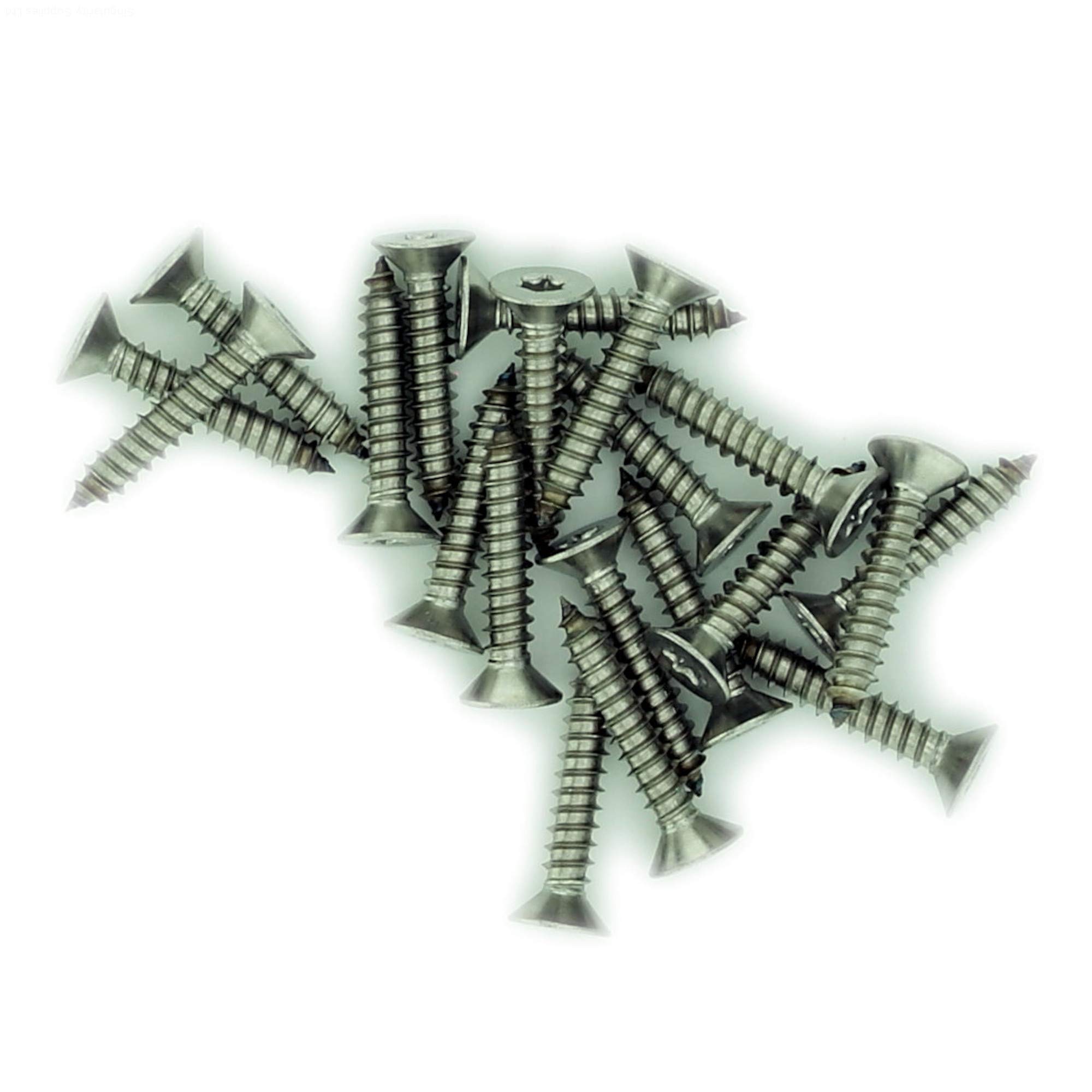 No.7 x 0.5 (3.9mm x 13mm) TX Countersunk Self-Tapping Screw - Stainless Steel (A2) (Pack of 20)