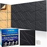 12 Pack Self-Adhesive Soundproof Wall Panels, 15.7