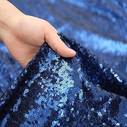 PartyDelight Dark Blue 6FT X 8FT Sparkly Sequin