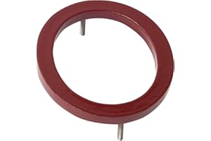 Montague Metal Products MHN-08-F-BR1-0 Solid Aluminum Modern Floating Address House Numbers, 6", Powder Coated Brick Red