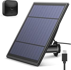 Upgraded Solar Panel for All-New Blink Outdoor Camera, Wall Mount Outdoor Weather Proof Solar Power Charging Panel for Blink XT/XT 2 Home Security Camera System