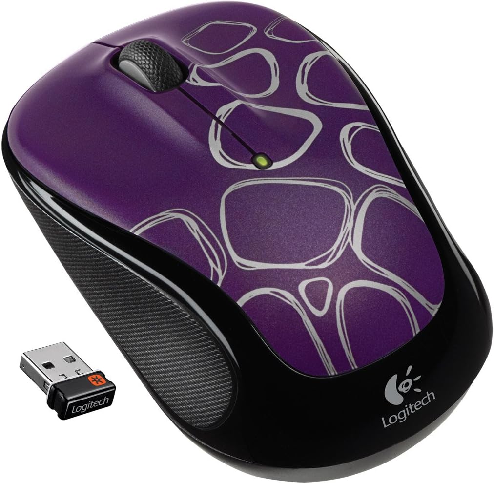 Logitech M325 Wireless Mouse Purple Boulder Radio Transfer, PC Mouse