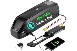 DICHOU UPP (UL Certificated) 36V/48V/52V Hailong/Shark Ebike Battery for 500W 750W 1000W 1500W Bafang &Other Ebike Conversion Wheel Kit(with Smart BMS)