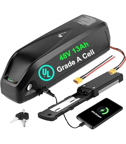 SNHMFUH E-Bike Akku 52V-72V Dreieck - Lithium Akku Bis 40Ah Für 5000W Motor