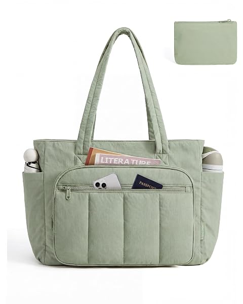 BAGSMART TOTE BAG FOR WOMEN, 2 SET PUFFER...