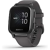 Garmin Venu Sq Music, GPS Smartwatch with Bright Touchscreen Display, Features Music and Up to 6 Days of Battery Life, Black 