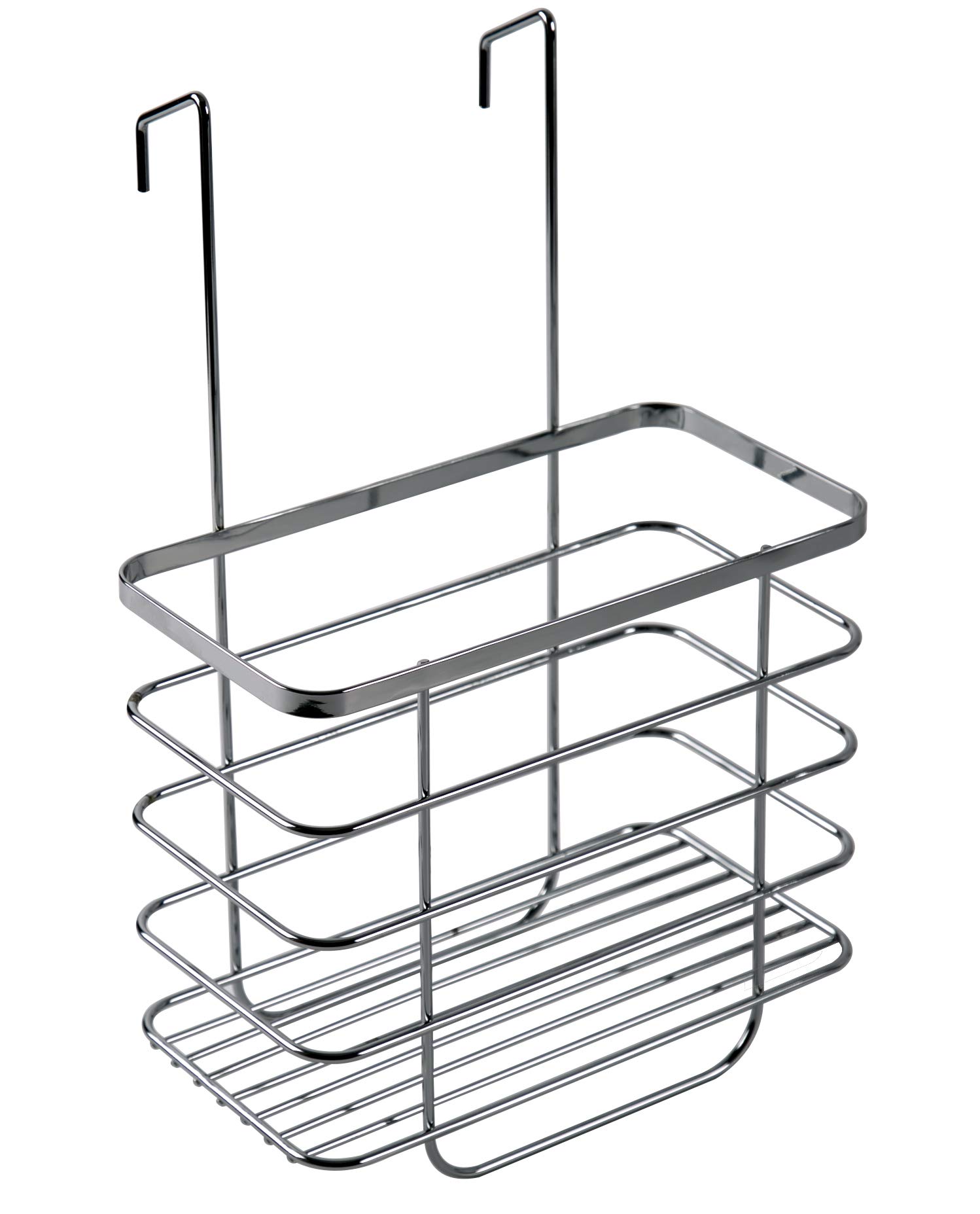 Croydex Large Shower Caddy Hanging Storage - Hook Over Door Screen with No Drilling Required, Space Saving Bathroom Storage Solution, Rust Free, ‎13 x 25 x 37.3 cm