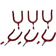 Tetra-Teknica Hardware Screw-in U-Shape Garage Storage Wall Mounted Utility Hooks, 6 per Pack