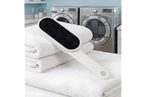 Static-Powered Hair & Lint Remover Brush - Reusable Tool for Pet Hair on Furniture, Carpet & Car Interiors (Black)