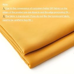 MaiMaiSuan 60" Wide Mustard Yellow Chiffon Fabric