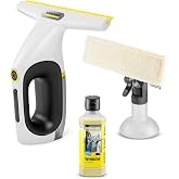 K&auml;rcher WV 2 Universal Cordless Window Vacuum Squeegee | For Streak-Free Window, Mirror, and Glass Shower Cleaning at any Angle