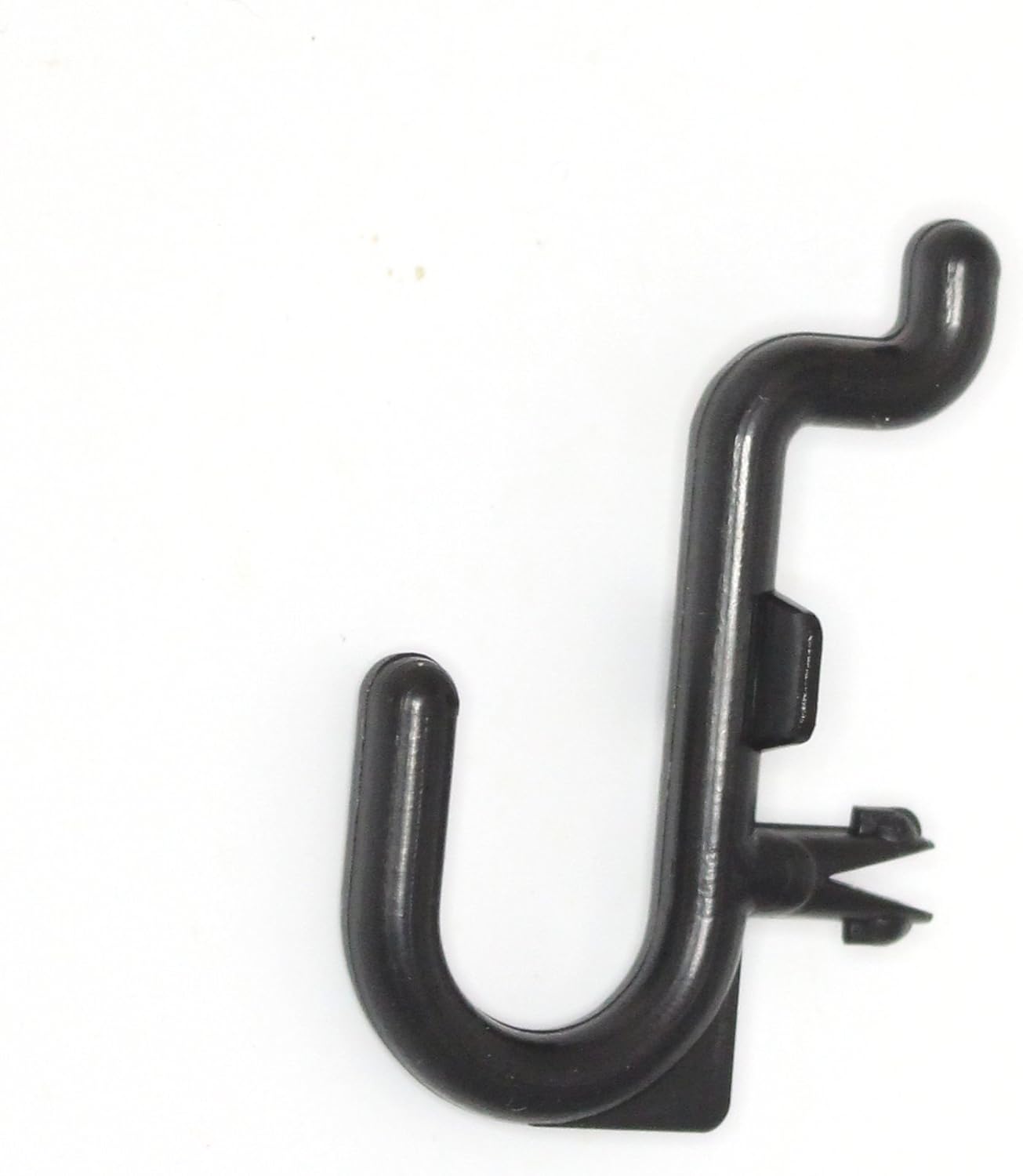 Peg Board Hook Kit Garage Tool Storage Pegboard 100 pieces J Hook Style-BLACK-Plastic - - 
