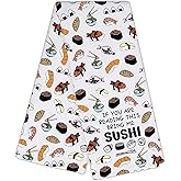 CMNIM Sushi Towels for Women Men Sushi Chef Gifts Sushi Kitchen Towels Funny Sushi Kitchen Décor Gift for Sushi Lovers (2573 Sushi Towel)