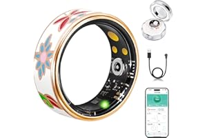 Chendssfkd Advanced Smart Ring for Women and Men - IP68 Waterproof Health Tracker Ring with Heart Rate, Step Counting, Sleep Monitoring, No Subscription Fee for iPhone/Android, Enamel Rose Gold 8#3.8 out of 5 stars 831 offer from $37.99
