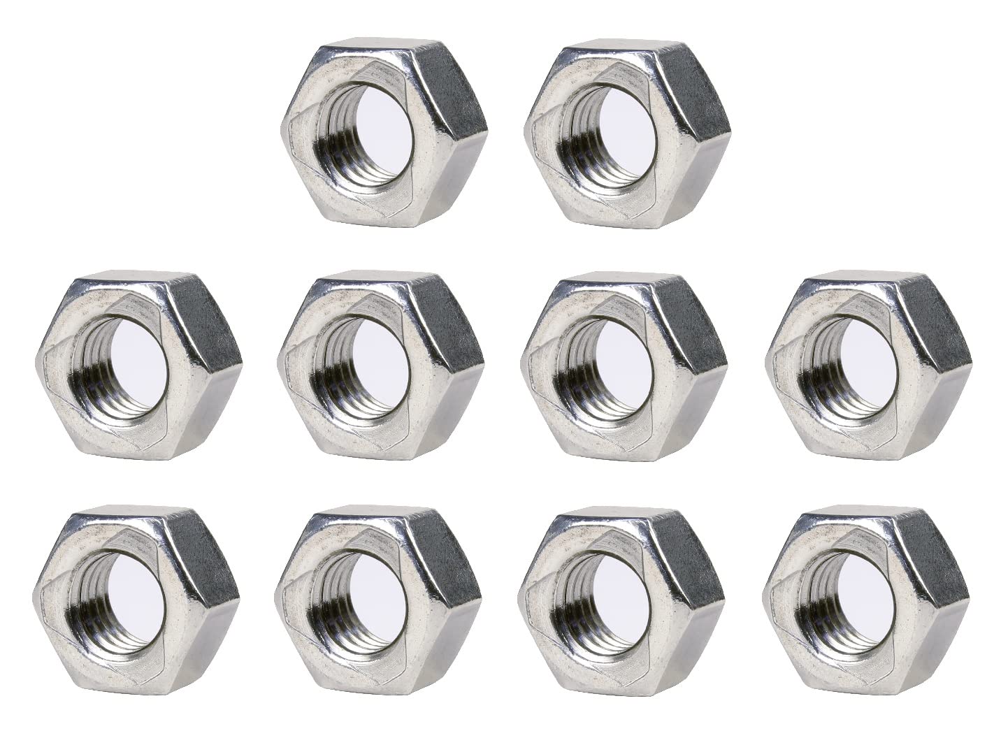 TERF® M12 All Metal Self Locking Hex Steel Nut M12 (12mm) Self Locking Hexagonal Nuts - Pack of 10