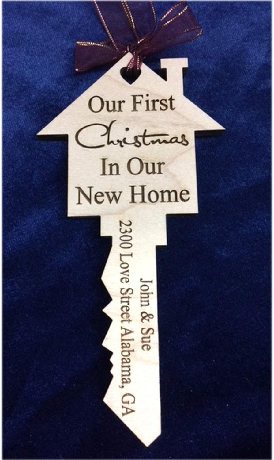 Amazon.com Custom made Wood Monogram Personalized First Home Key