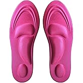 Runee Memory Foam Comfort Insole - Help Against Plantar Fasciitis and Foot Pain. Cushioning Metatarsal, Arch Support and Heel Support (Pink, Small)