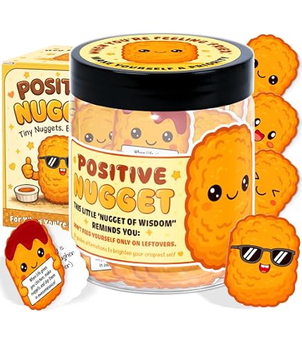 Amazon.com: DEARMINE Positive Chicken Nuggets Jar with 60
