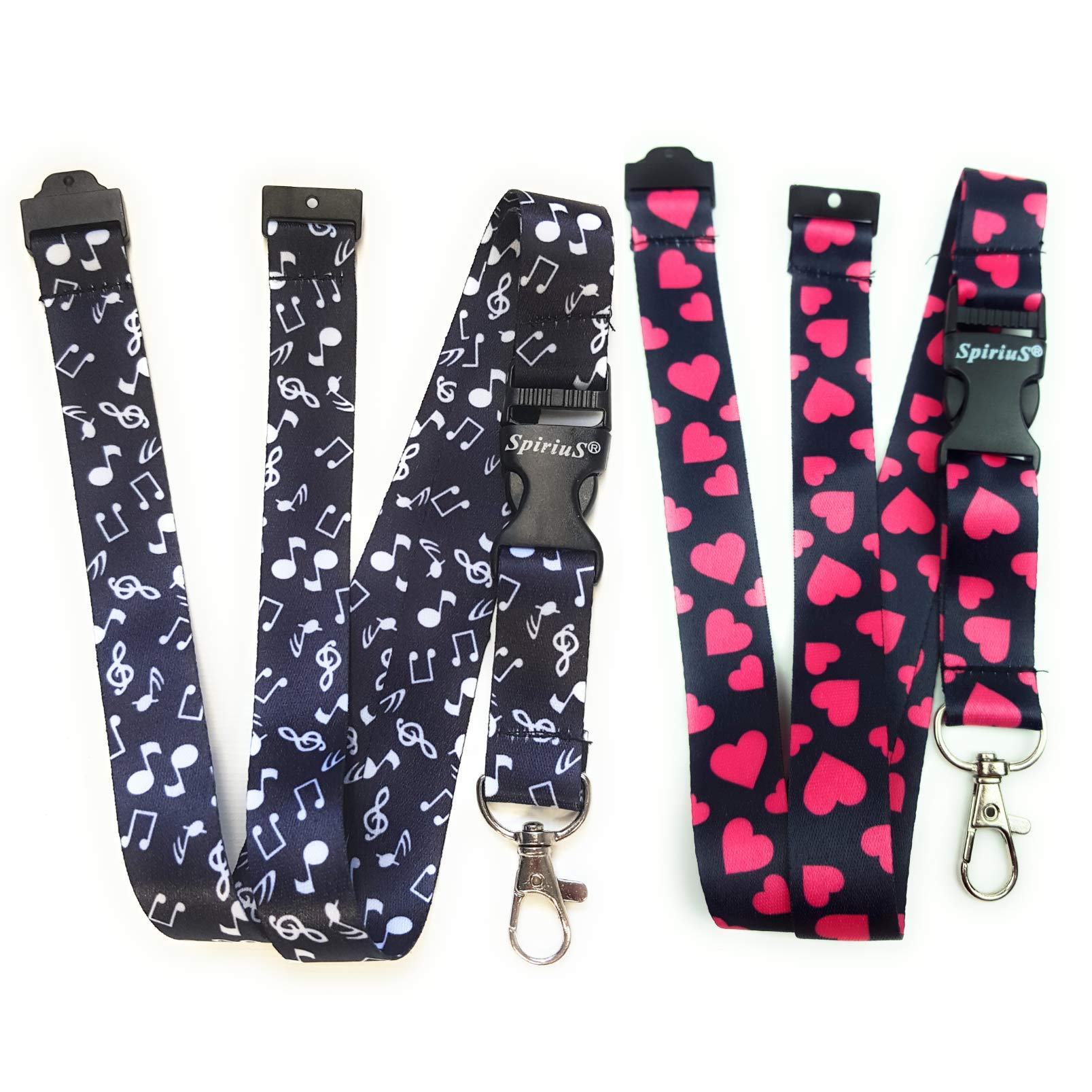 SpiriuS 2 X ID Name Neck Lanyard School Office Supplies Uk stock (Set Nr. 3)