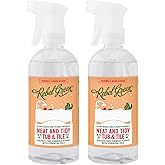 Rebel Green Neat and Tidy Tub & Tile Bathroom Cleaner Spray - Chamomile Orange Blossom Scent - Plant-Based Formula for Showers, Sinks, Tubs, Toilets, and Tile - 24 fl oz - 2 Pack
