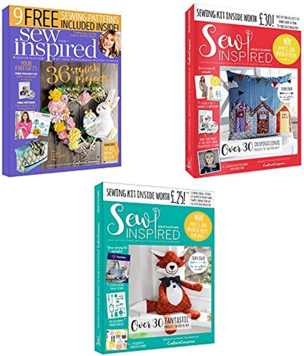 Sew Inspired Magazine Bundle 1, Card, Multi-Colour, 31.5 x 22.5 x 8.5 cm