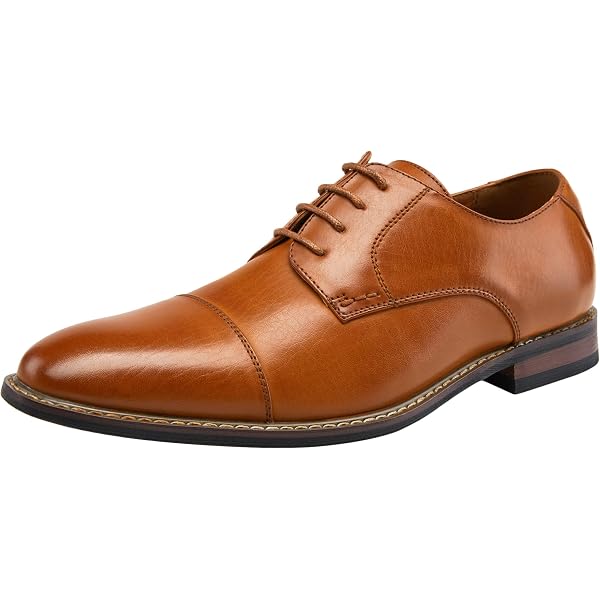 NEW Parrazo Designed in Italy Cognac Brown Brogue Dress Shoes Men’s Size 12 NWOB Amazon.com | Parrazo New Men main image 4