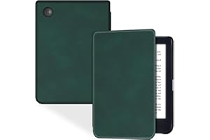 BOZHUORUI for 6" Kobo Clara Colour | BW | 2E eReader Slim Case | Thin & Light | Hard Back Shell | Premium PU Leather Cover wi