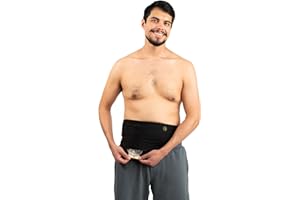 GBMATES Tessa Ostomy Belt Black -Premium Comfort Ostomy Bag Covers, Breathable Stretchy Fabric, Colostomy Bag Covers for Men & Women