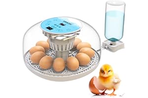 OKKÖBI M12 Incubators for Hatching Eggs - Egg Incubator with Automatic Turner and Humidity Control - 12/24 Eggs - Incubadora 