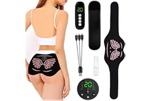 LESOFI Hip Trainer, Wearable ABS Stimulator Butt Lifting Machine, EMS Muscle Stimulator for Lifting HIPS, 8 Modes & 20-Level Intensity Booty Trainer for Women TENS
