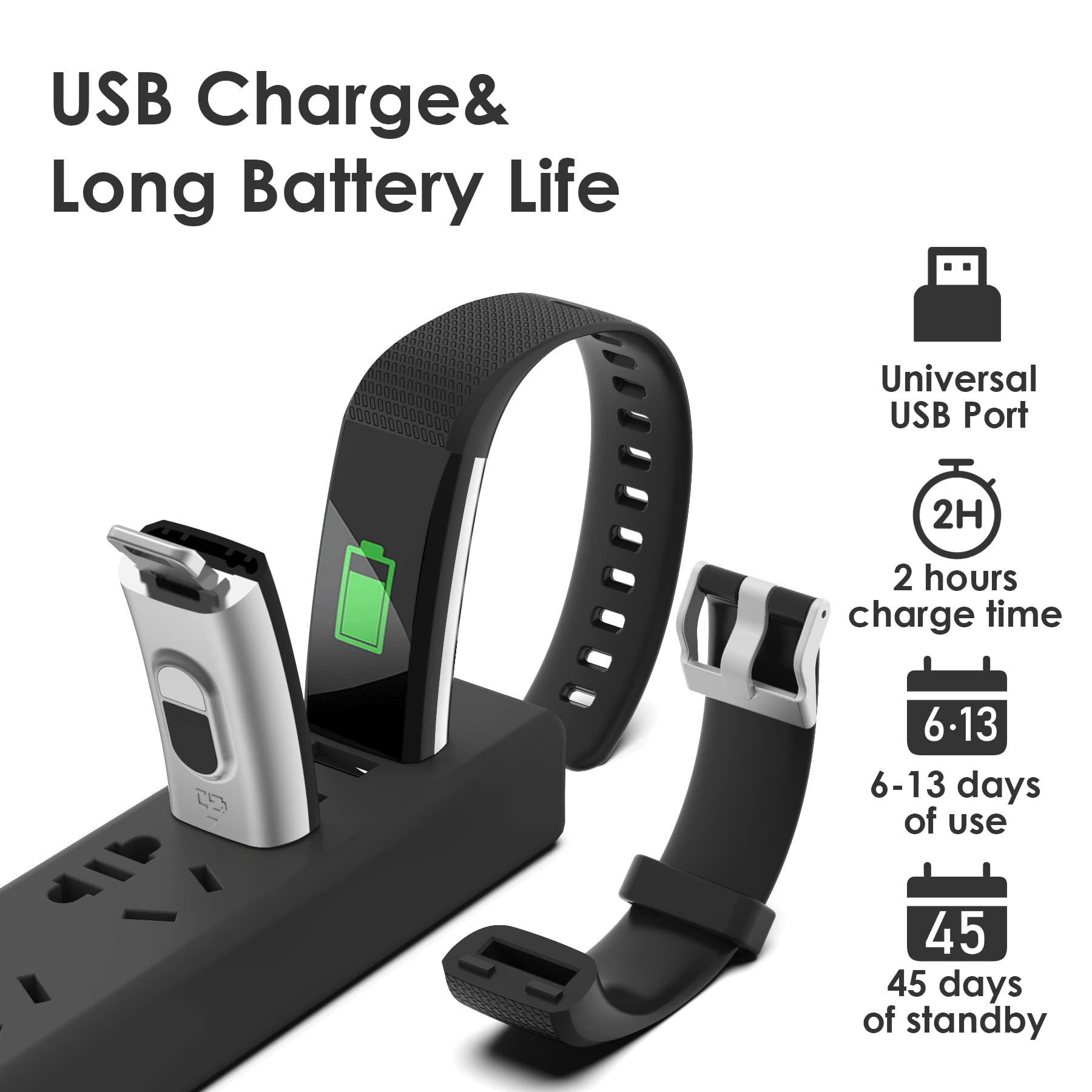 threesheep Fitness Tracker for Men and Women,Fitness Watch Waterproof with Activity Tracker and Sleep Monitor,Smart Watch for Android and iOS Phones(Black)…… - Image 8