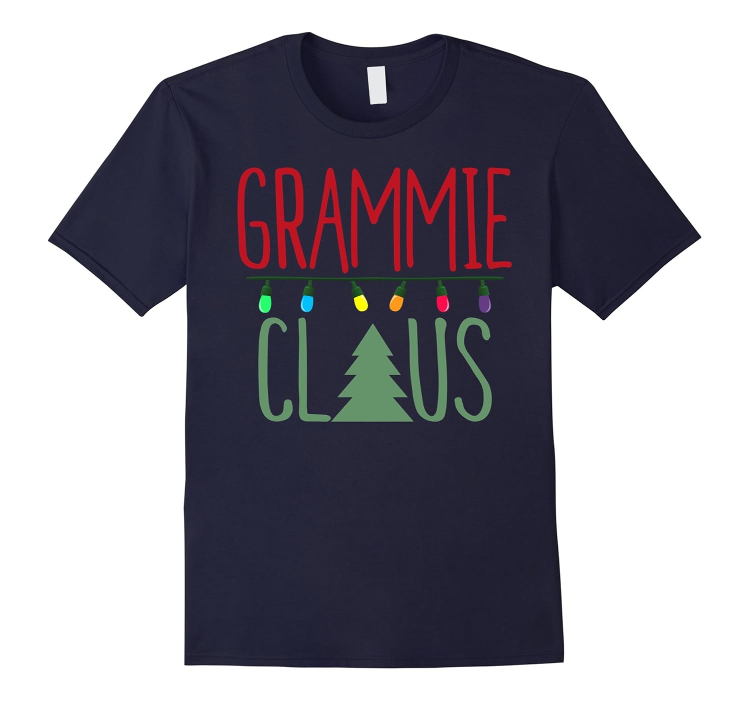 Cute Grammie Claus Shirt Christmas Lights Shirt-ANZ