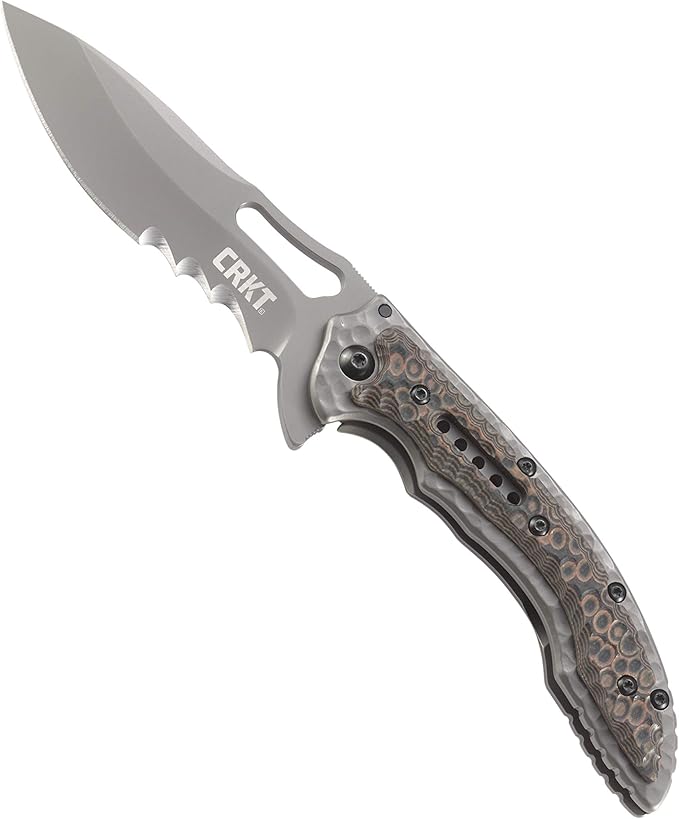 CRKT Fossil Folding Pocket Knife Compact Stainless Steel EDC Folder