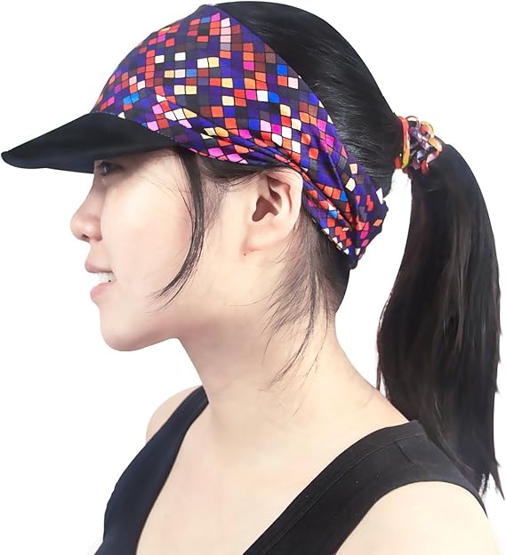Amazon サンバイザー ヘッドバンド ツバ付き ヘッドラップ ソフト