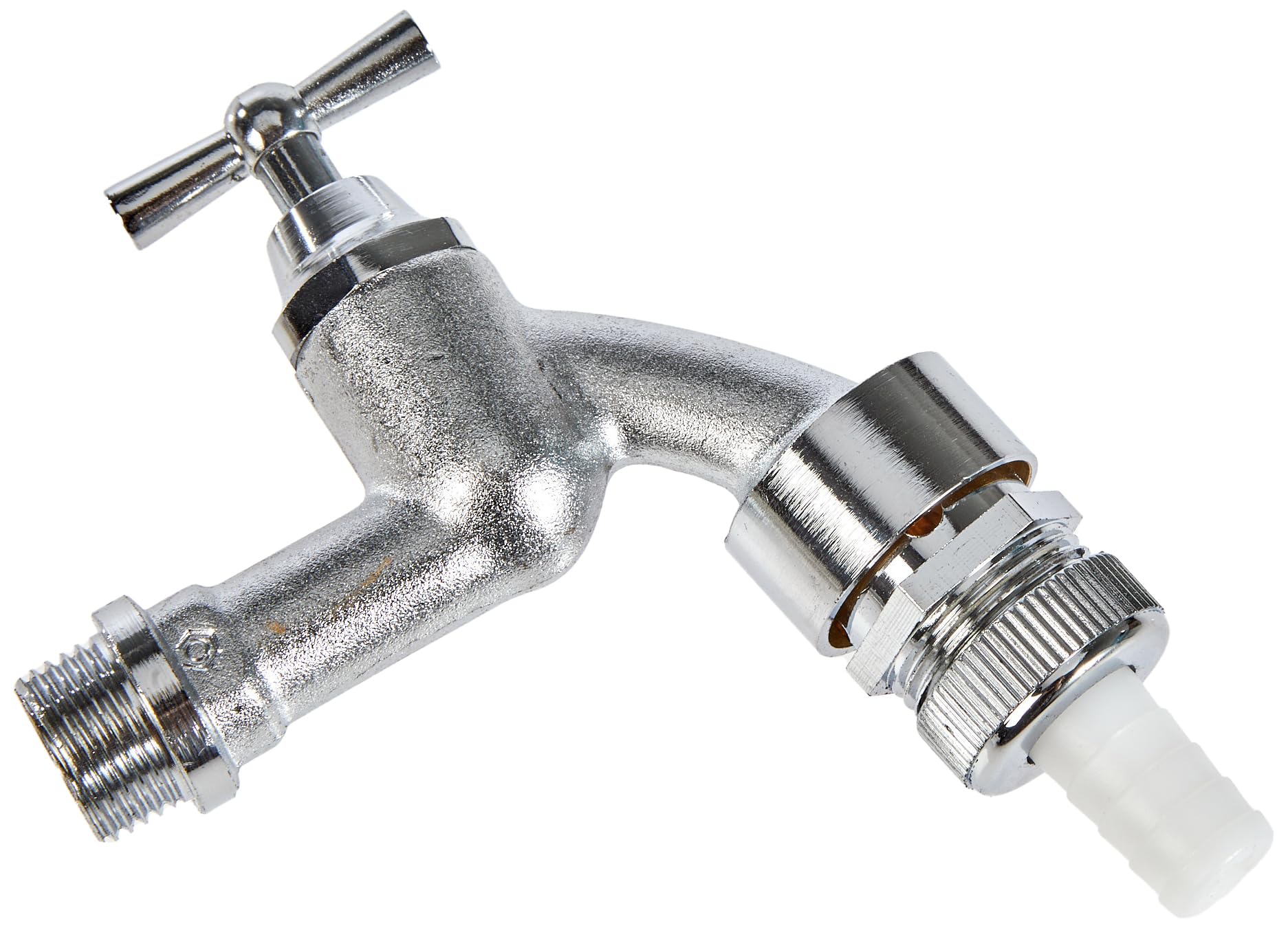 Cornat TEC304005 Outlet Tap - 1/2 Inch External Thread - Includes Nozzle-For Connecting Washing Machine & Dishwasher-Backflow Preventer & Pipe Aerator - High-Quality Ceramic Top / Tap/ Shut-Off Valve
