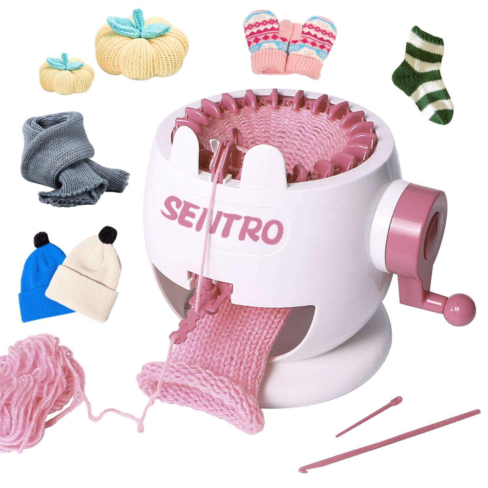 Photo 1 of FYGAIN SENTRO Knitting Machine, 22 Needles Knitting Crochet Machines Kit for Sock/Hat/Pumpkin