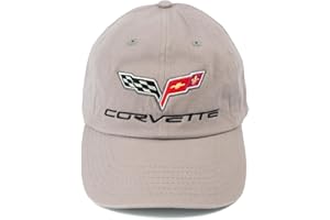 HEM HIGH-END MOTORSPORTS Cap for C6 Corvette, Grey/Black/Pink Hat with Embroided Flag Logos