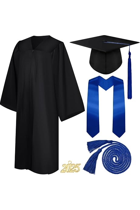 Set De Birrete Y Banda De Graduación | Ajustable 58-63 Cm | Poliéster | Unisex | Regalo Para Graduados