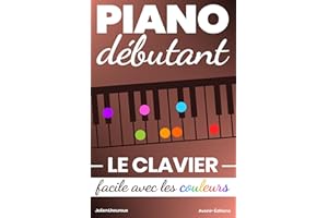 Piano Débutant. Le CLAVIER facile avec les couleurs (French Edition)