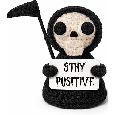 Amazon.com: Frabaca Funny Gothic Grim Reaper Crochet Plush