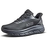 KKB Oil-Safe Grip Men's Non Slip Work Shoes Slip Resistant Waterproof Slip On Sneakers for Kitchen Restaurant Chefs Nurses with Arch Support Comfortable Zapatos Antideslizantes para Hombres Black Men 12.5