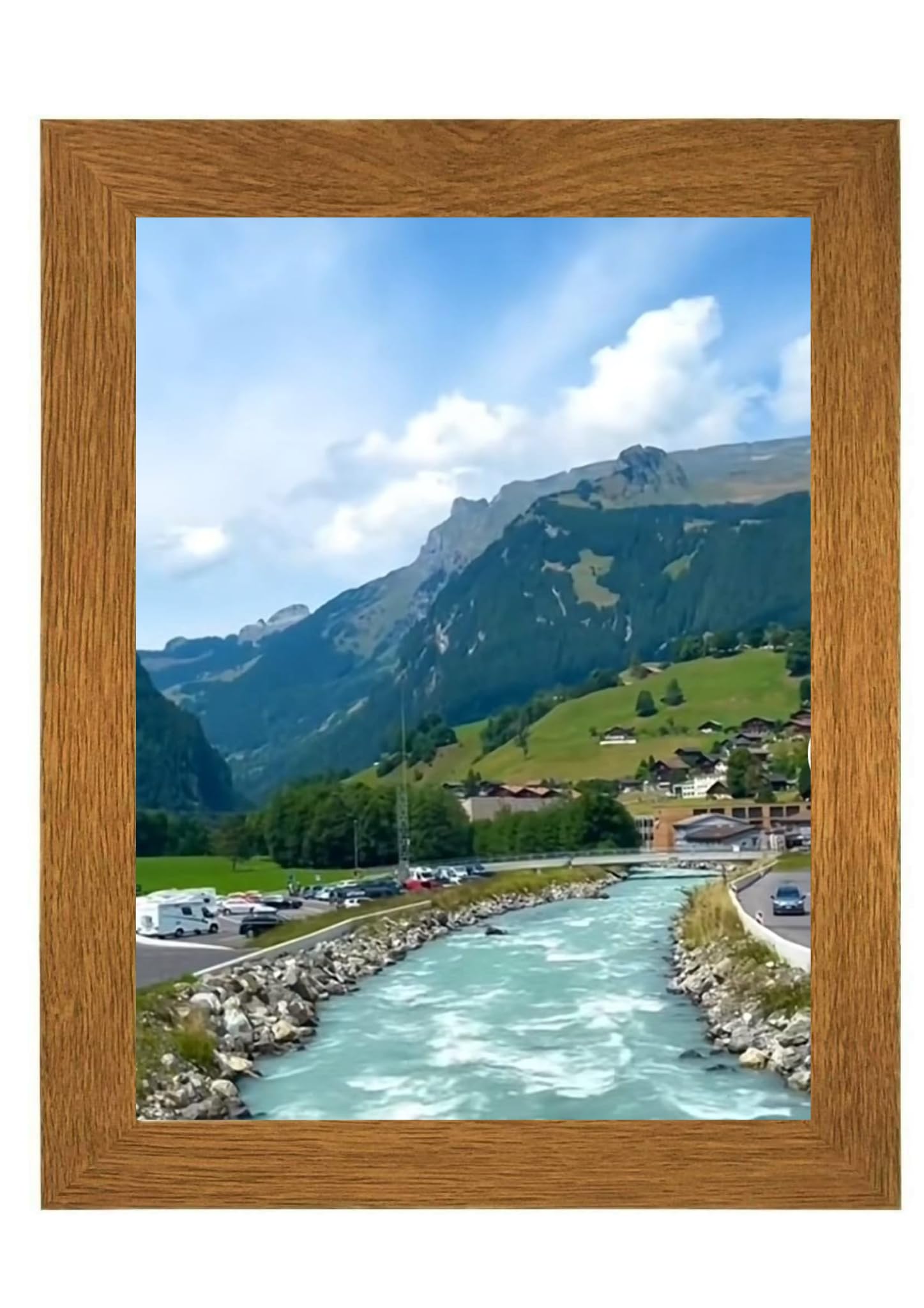 ASA Picture Frame A2 A3 A4 A5 Size Home Decoration Photo Frames – Freestanding & Wall Mountable Table Top -Certificate Document Frames White Black Silver Oak (A3 Oak)