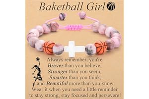 OAVOOK Softball Volleyball Basketball Soccer Gifts for Girls Bracelets for Teen Girls Team Gifts Birthday/Christmas/Graduation Gifts