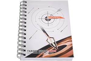 Toyvian Archery Score Book Spiral Bound White Compound Bow Score Sheets Tournament Competition Scoring