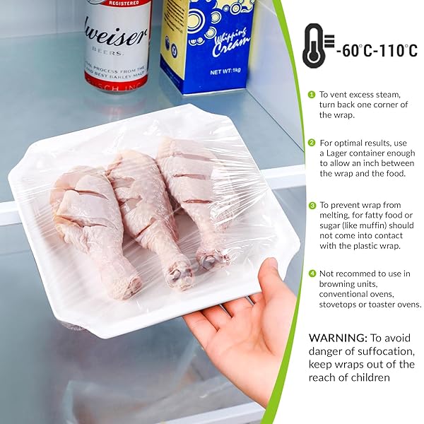 PRESS & SEAL 12 INCH X 150 SQ FT PLASTIC CLING WRAP DISPENSER WITH CUTTER – QUICK CUT FOR RESTAURANT, KITCHEN – KEEP FOOD FRESH