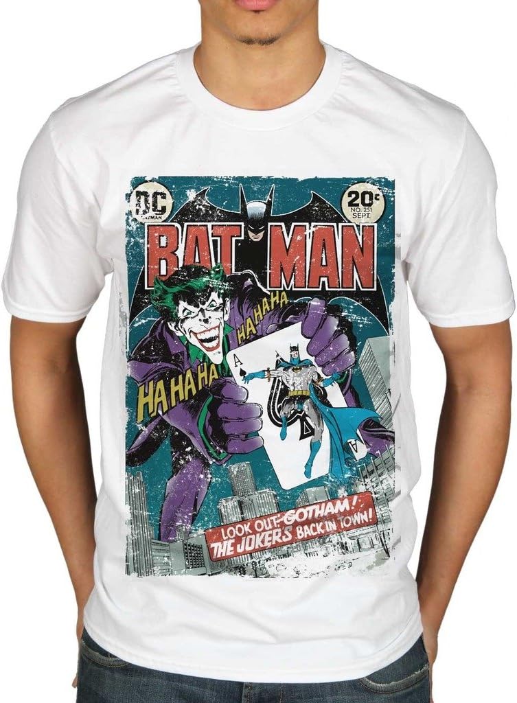Official DC Comics Batman Joker T-Shirt Comic Book Trilogy Supervillain Dark Knight