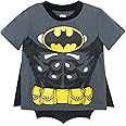 Warner Bros. DC Comics Justice League Batman Superman Cosplay T-Shirt with Cape Toddler
